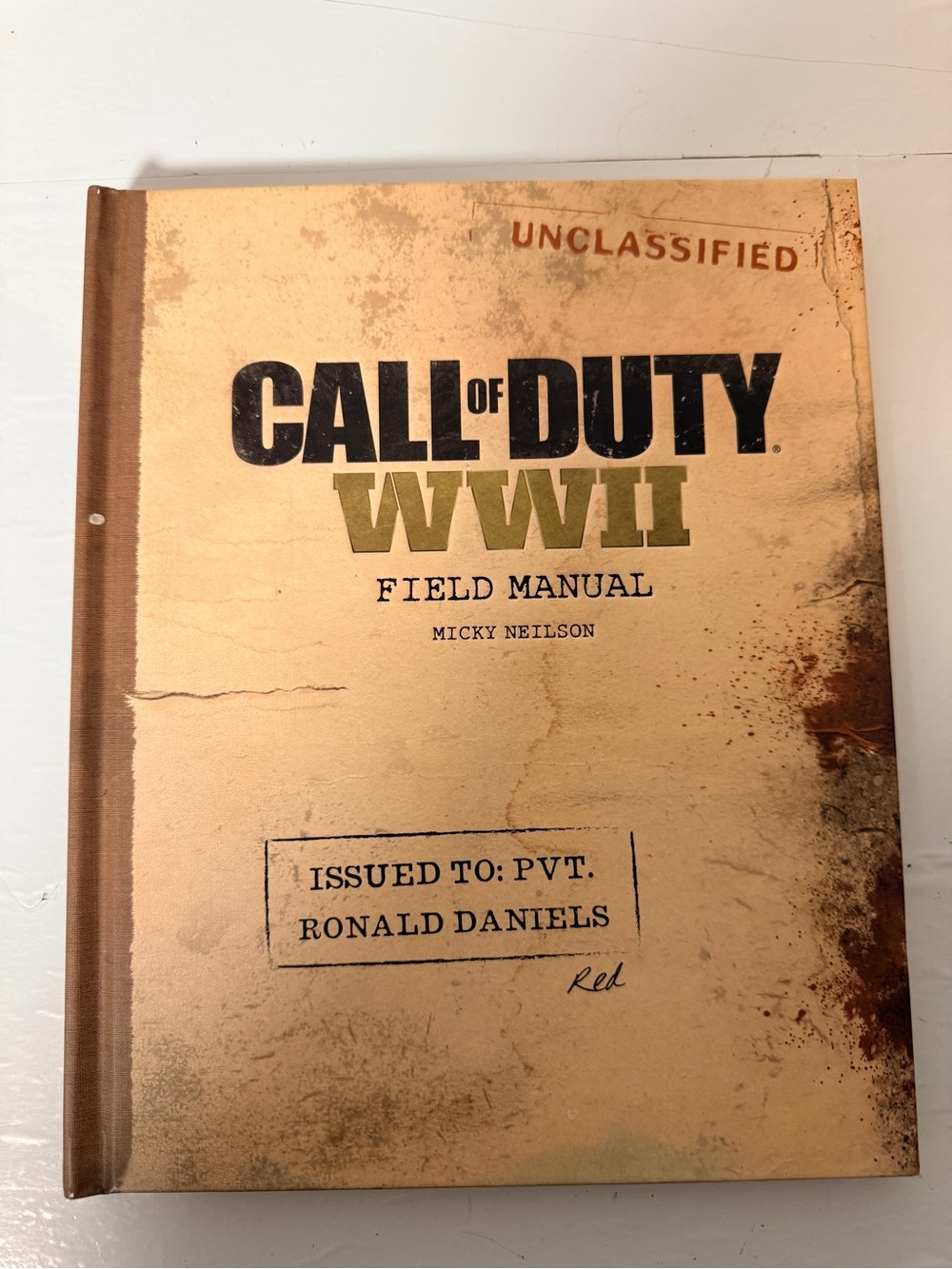 Call of Duty WWII Field Manual Hardcover Book In Universe Lore Activision 2017